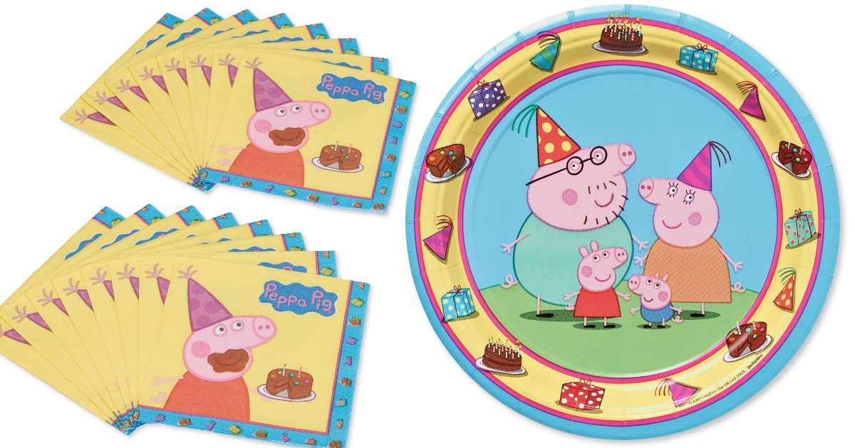 Peppa Pig Fans! Party Supplies as Low as 67¢ on Target.com